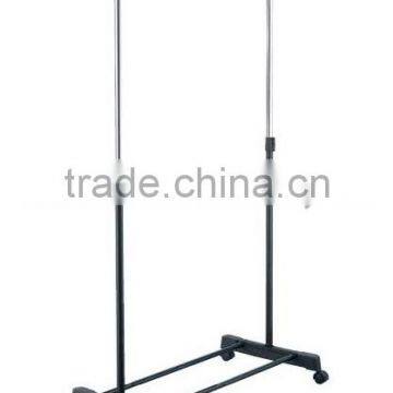 Extendable Single Clothes Rack, High Quality Clothes Hanger Rack With Wheels photo-4