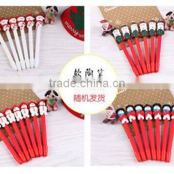Cheap Lovely Christmas Gift Craft Pen Santa Claus Ballpoint Pen For Christmas Decoration photo-3