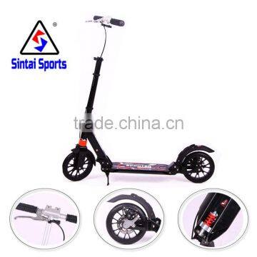 200 mm Kids Adults Folding Scooter with Suspensions & Brake Adjustable Max 110KG