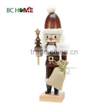 high quality santa claus wooden Nutcracker brown