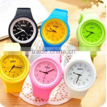 Factory supply colourful cheapest watch OEM silicon watch for promotion