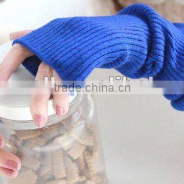 Ladies long knit gloves