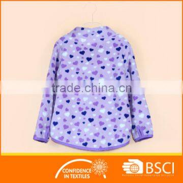 Winter Down Full Printed Polar Fleece Girls Coat photo-2