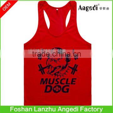 Weightlifting Print Gym Stringer Men Bodybuilding Tank Top and Fitness Sports Vests Cotton Singlets Muscle Tops photo-2
