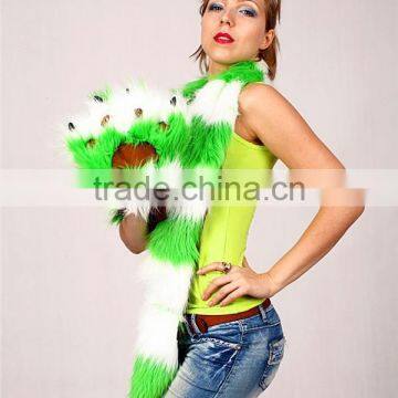 Custom Fashionable Boa Cashmere Mink Fur Scarf photo-2