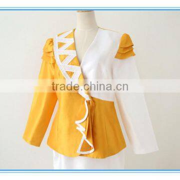 100% Polyester 2 Pcs Skirt Elegant Design Wholesale Womens Suits photo-2