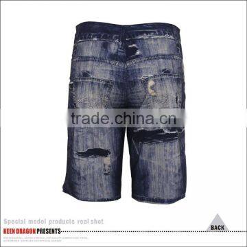 Fake Denim Print Private Lable Board Shorts Manufacturer Tie Dye Board Shorts photo-3