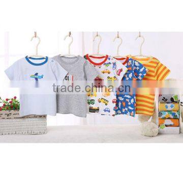 New Arriving Plain Cotton Baby Shirt Short Sleeves Blank Baby T-shirts Wholesale photo-3