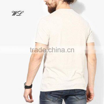 Men Fitted Blank Bulk 2017 Wholesale Knit T-shirts Stylish Plain T-shirt photo-2
