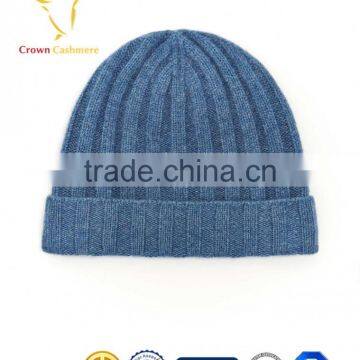 Best Selling Rib Fashion 100 Cashmere Beanie Hats photo-6