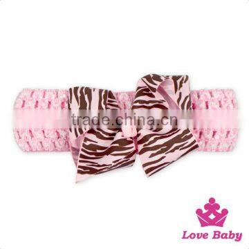 FDK267 Lovebaby Fancy Baby Large Knitted Hairband With Bow Set Cute Girl Casual Wear Outdoor Hair Band photo-2