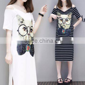 Z&M New Women Latest Fashion Dress Cartoon Dress Sheath Dress photo-4