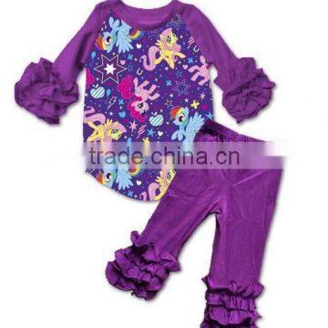 Wholesale Children Outfit Easter Bunny Printed Boutique Clothing Baby Girl Boutique Clothing With Pink Pants photo-6