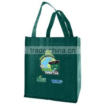 Grocery Tote Bag - Features Wide Gussets, Black Bottom Insert for More Support and Comes With Your Logo. photo-4