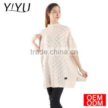 2017 Fall Women Short Sleeve Casual Loose Fit Knit Pullover Sweater photo-5