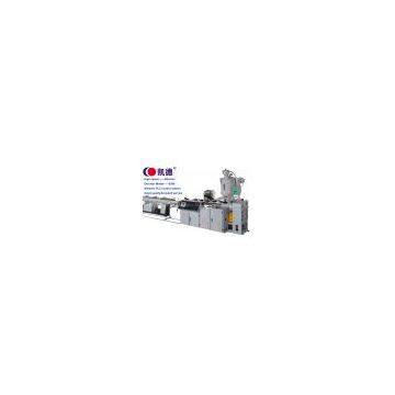 Drip irrigation pipe machine with round water dropper