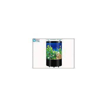 Rugged Semi-circular Floor-proof Glass Aquarium Fish Tank  Multi Color for Commercial