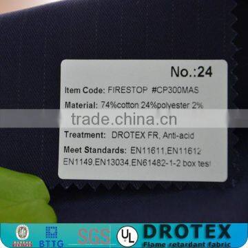 EN 1149 Grid Metallic Fiber Anti Static Anti-acid Firestop Fabric photo-2
