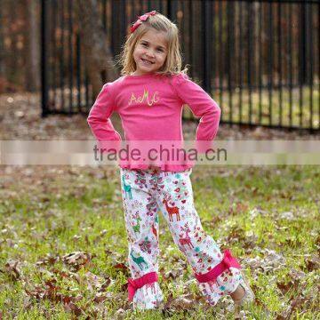 Trendy Girls Floral Ruffle Cotton Kids Clothes Sets photo-6
