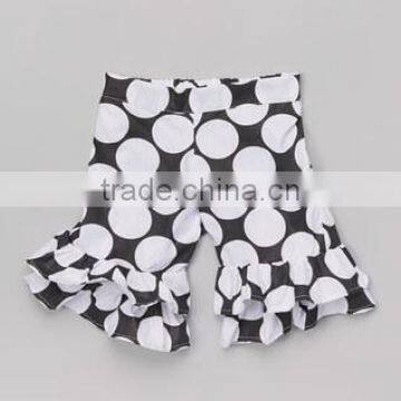 polka dot shorts casual cute girls summer cotton pants children chevron ruffle pants