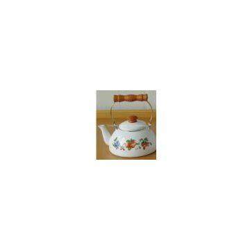 Porcelain Enamel Half-round Teapot