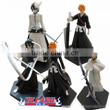 Japanese Anime Bleach action figure PVC dolls 12cm Set of 5pcs action figure toys gift box packing