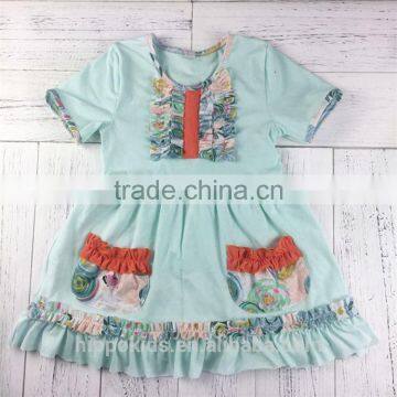 Newest sale many colors upscale kids girl dresses