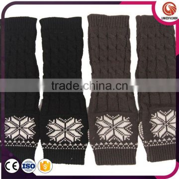 2016 Fashion Leg Warmers Knit 2 Colors Mix Knitting Boot Cuff for Women