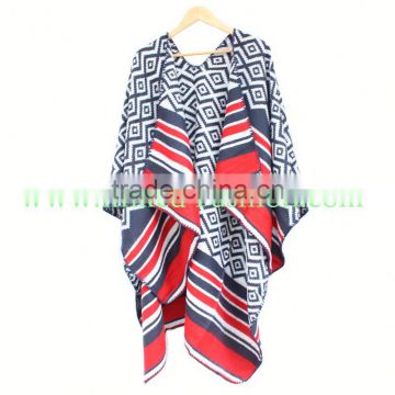 Fashion160*130cm wholesale jacquard acrylic poncho