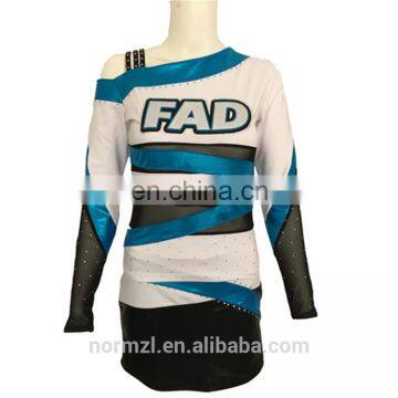 Sublimation Ladies Cheerleading Uniform Open Girls Uniforms