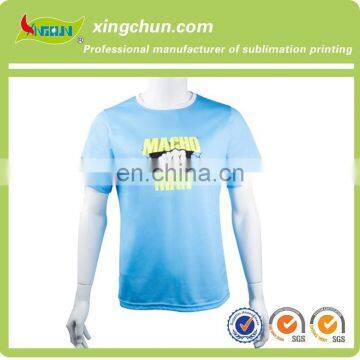 Hot sale simple design 100% polyester wholesale customize dye sublimation printing T shirts