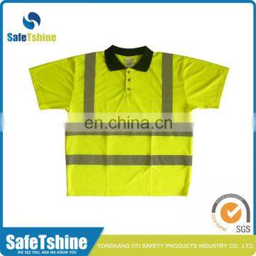 Reflective t shirt half-long sleeve high visibility shirt