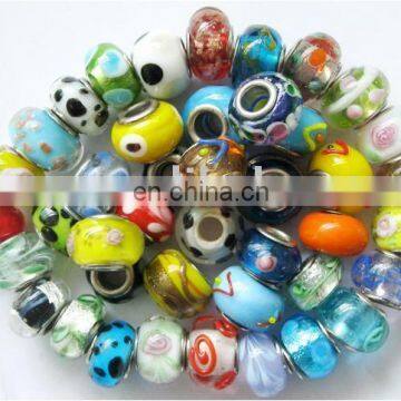 lampwork glass large holes beads