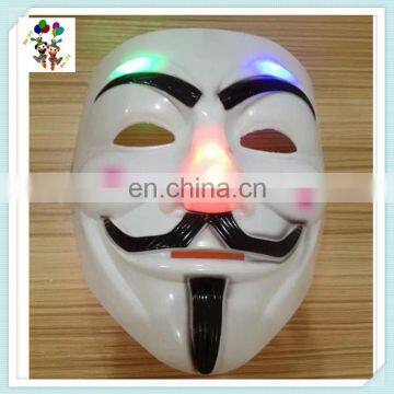 Plastic V for Vendetta Halloween Masquerad Dance Led Party Masks HPC-0474