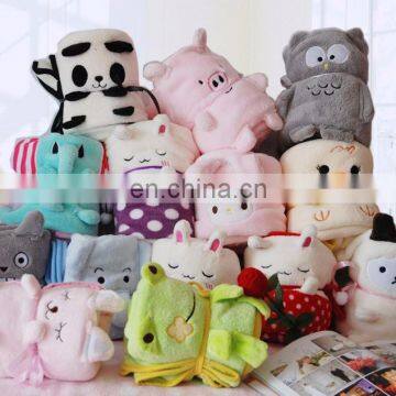 China import animal shape soft plush blanket