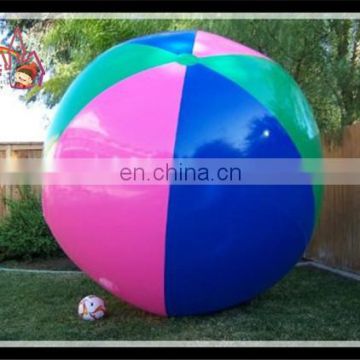 Giant colorful inflatable beach ball