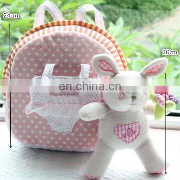 Baby primary school bag with animal cute bag toy