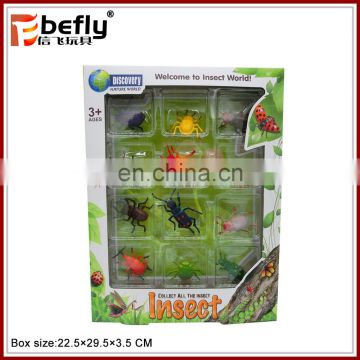 12 kinds mixed plastic model insect toy for kids