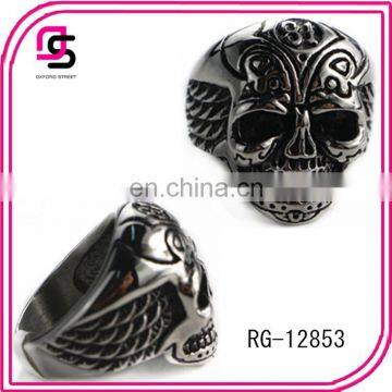 2014 Fashion Stainless Steel Jewelry With Skull Rings Design