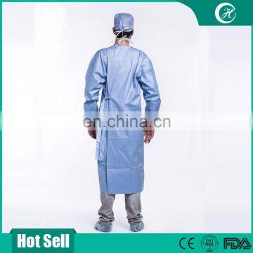 Disposable SMS Sterile Surgical Gown with Knitted Cuff for Medical Use