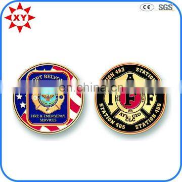 Double side rectangular ram darbar coin/challenge coin