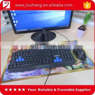 Custom large gaming keyboard mouse pad with polyester fabrics surface