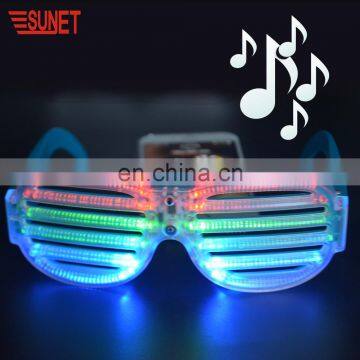 glow colors changing music activated flashing LED party glasses