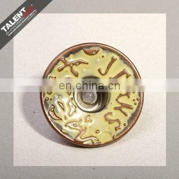 Custom Private Brand Name Logo Clothes Metal Alloy Button For Jeans photo-5