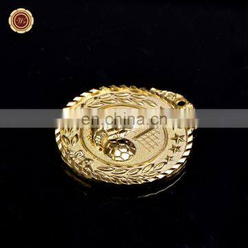 WR Wholesale Art Crafts Metal sport Medal Model Collectible Zinc Alloy Football Awards Medals