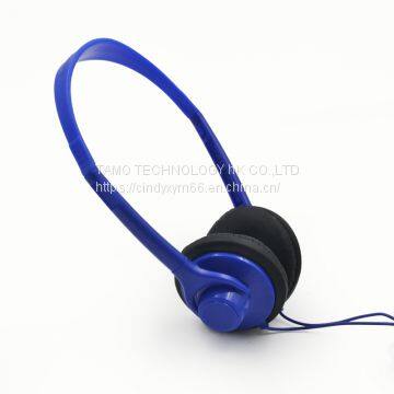 3.5mm Noise Cancellation Blue Airline Headset Headphone photo-5
