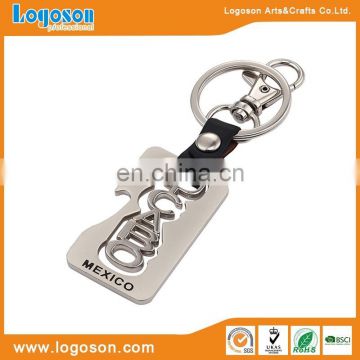 Hot slaes metal embossed alphabet key holder CABO souvenirs keychain