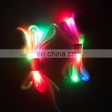 2017 Top selling kid gift flashing lace LED shoelaces for Christmas