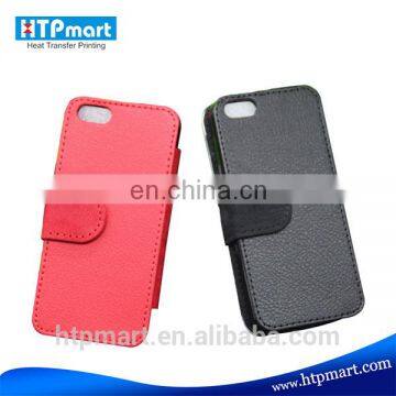 Sublimation Leather Sheath for iPhone 6 plus/flip leather case for sublimation