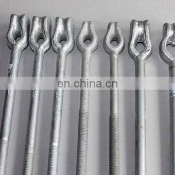 HD Galvanized Forged Steel triple eye ground anchor rod